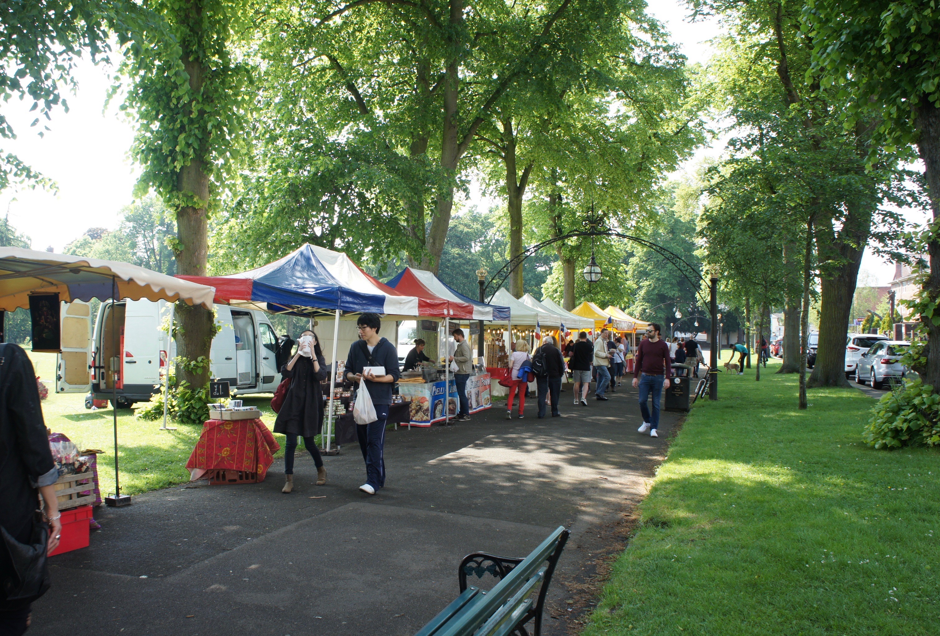French market in Royal&nbsp;Leamington Spa