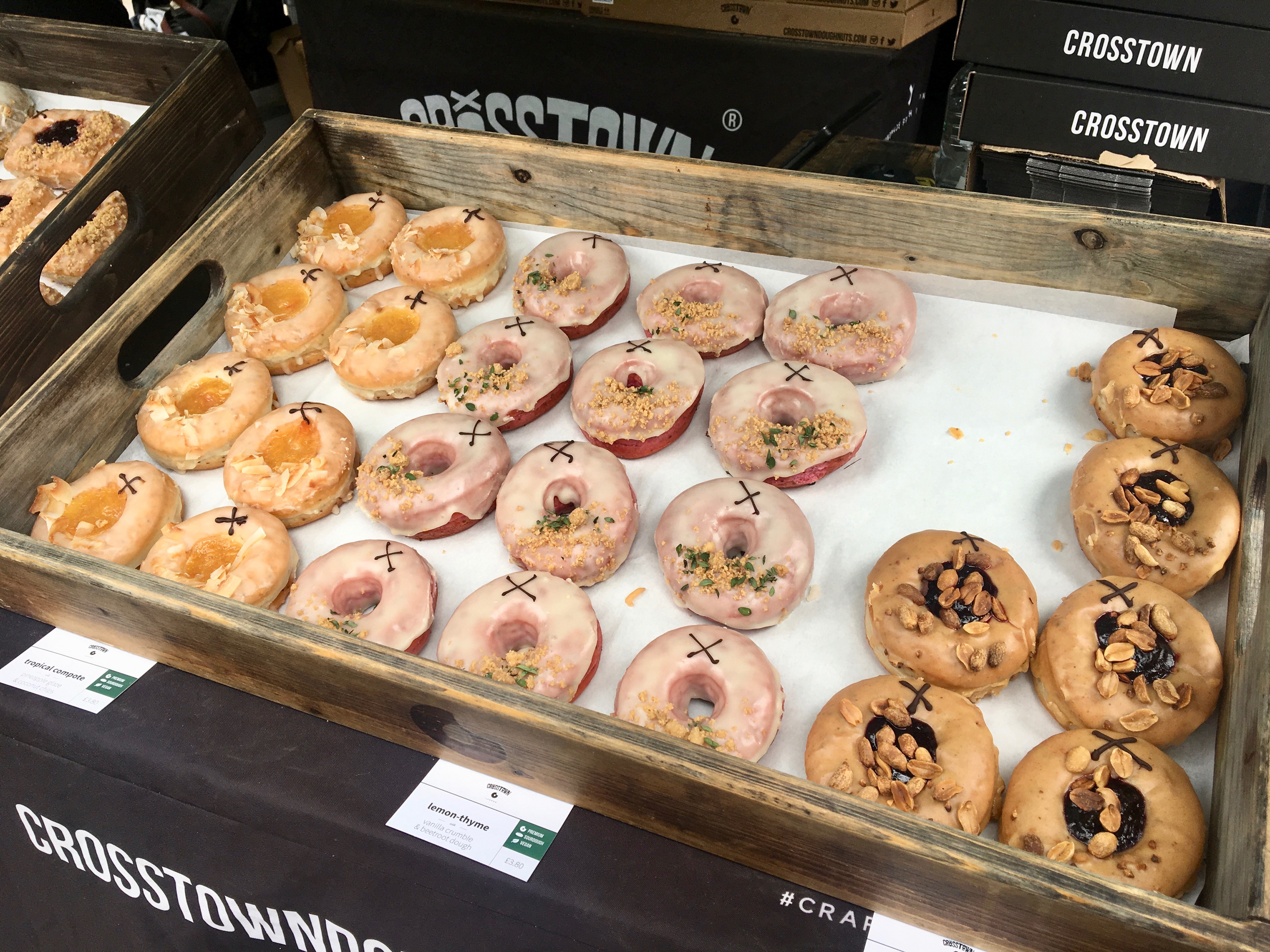 Crosstown vegan dounughts Brockley Market