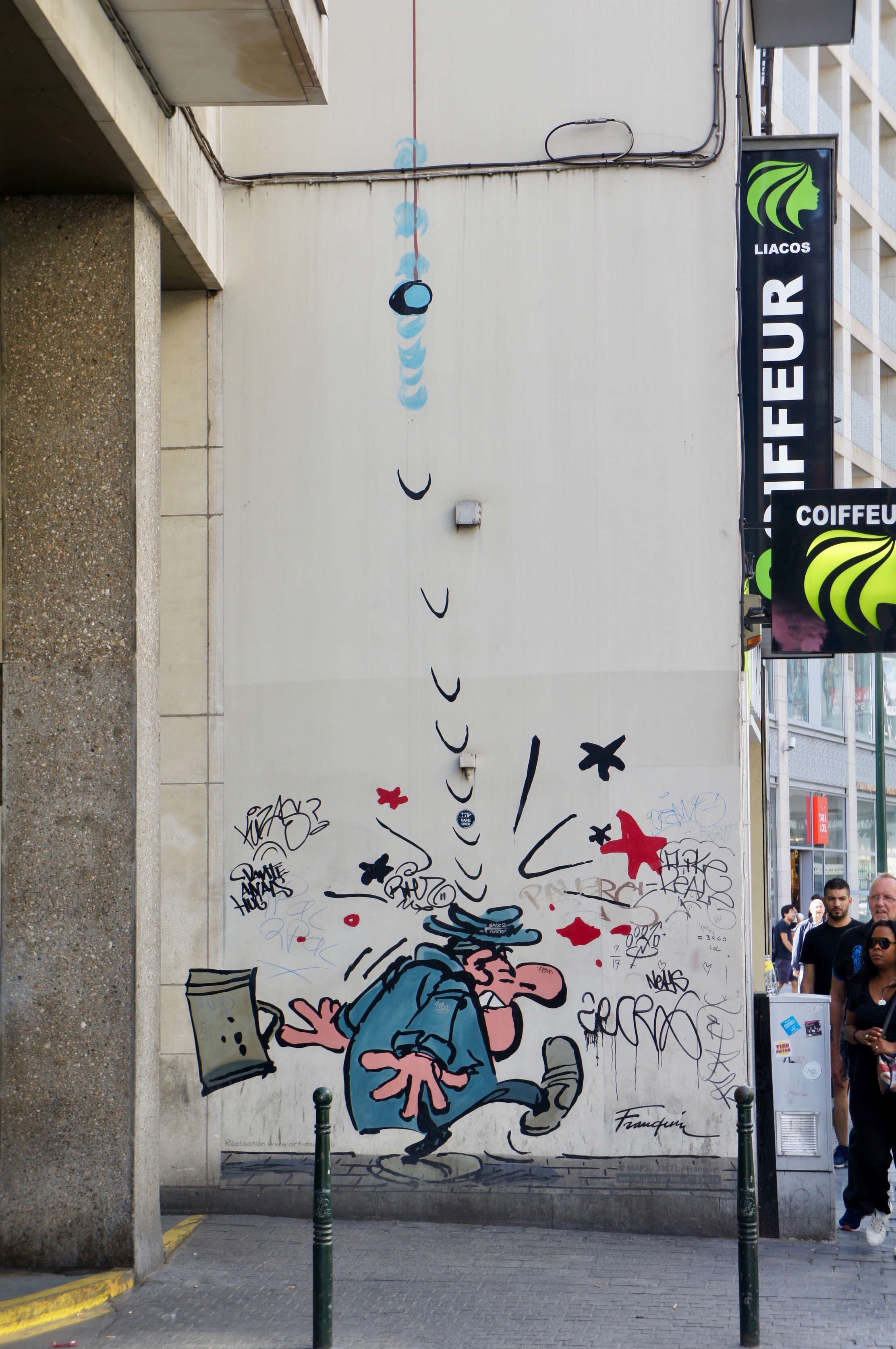 Gaston Lagaffe mural Brussels