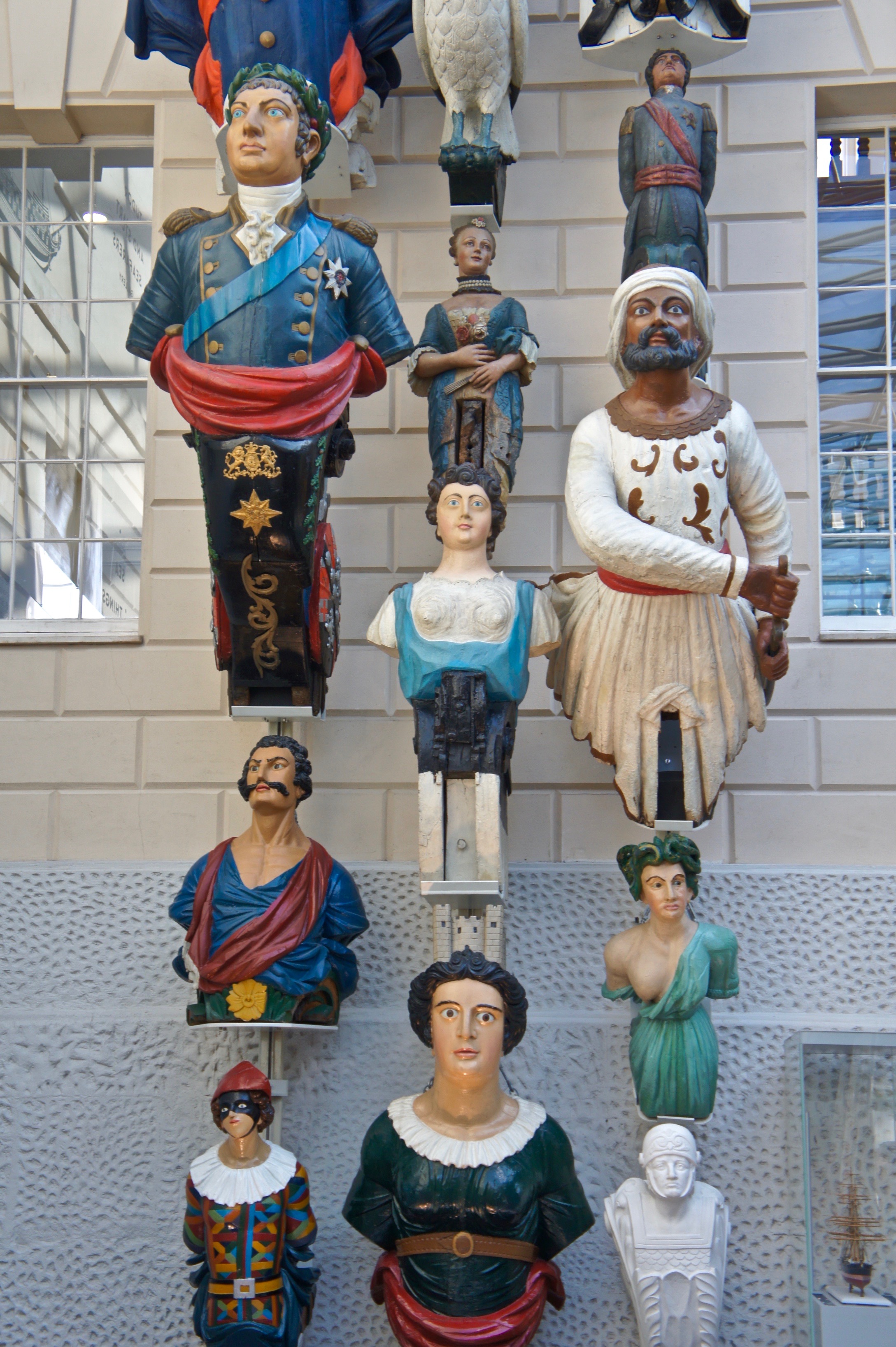 Boat bows at The National Maritime Museum