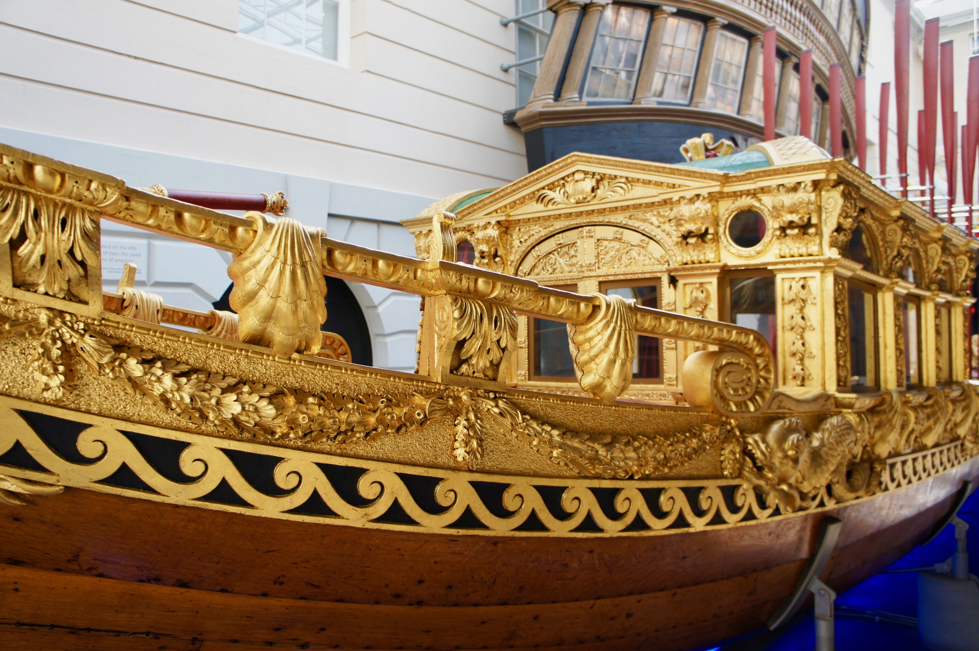 Gold barge at The National Maritime Museum