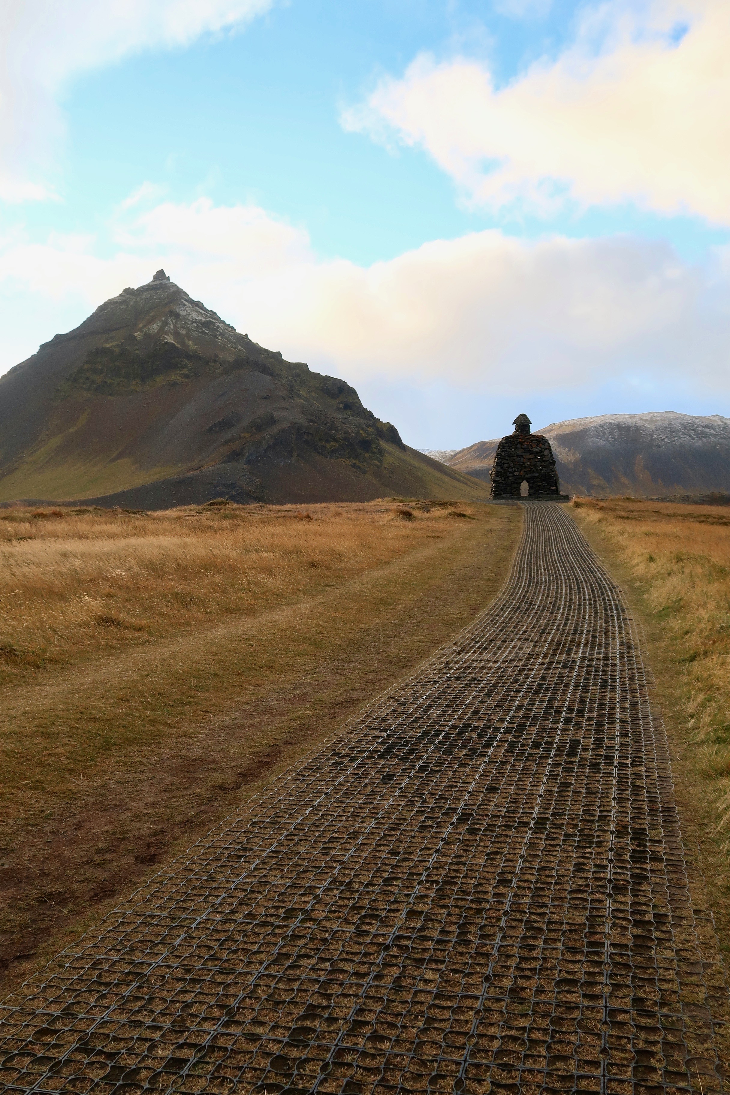 Arnarstapi troll statue Iceland