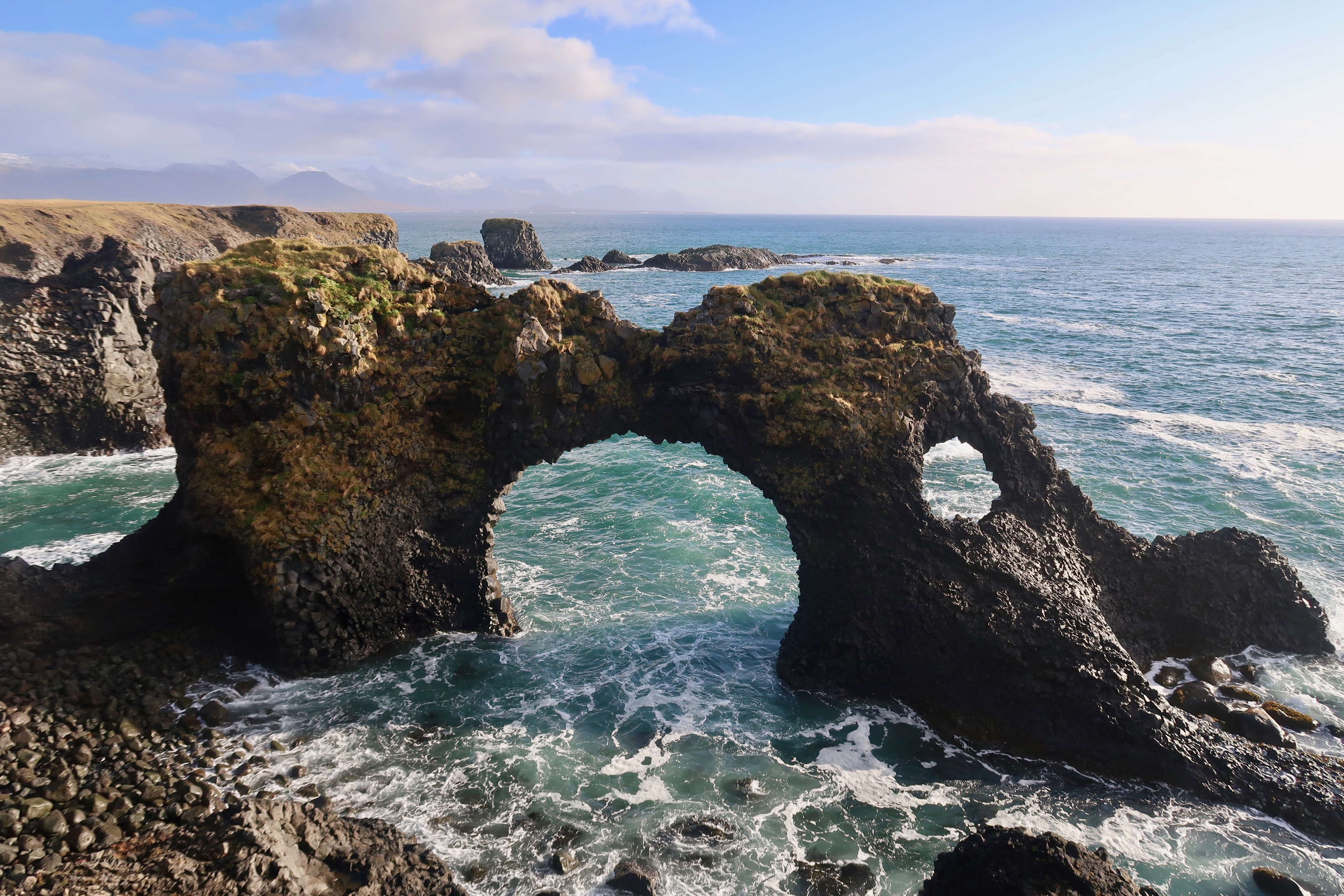 Arnarstapi volcanic arch