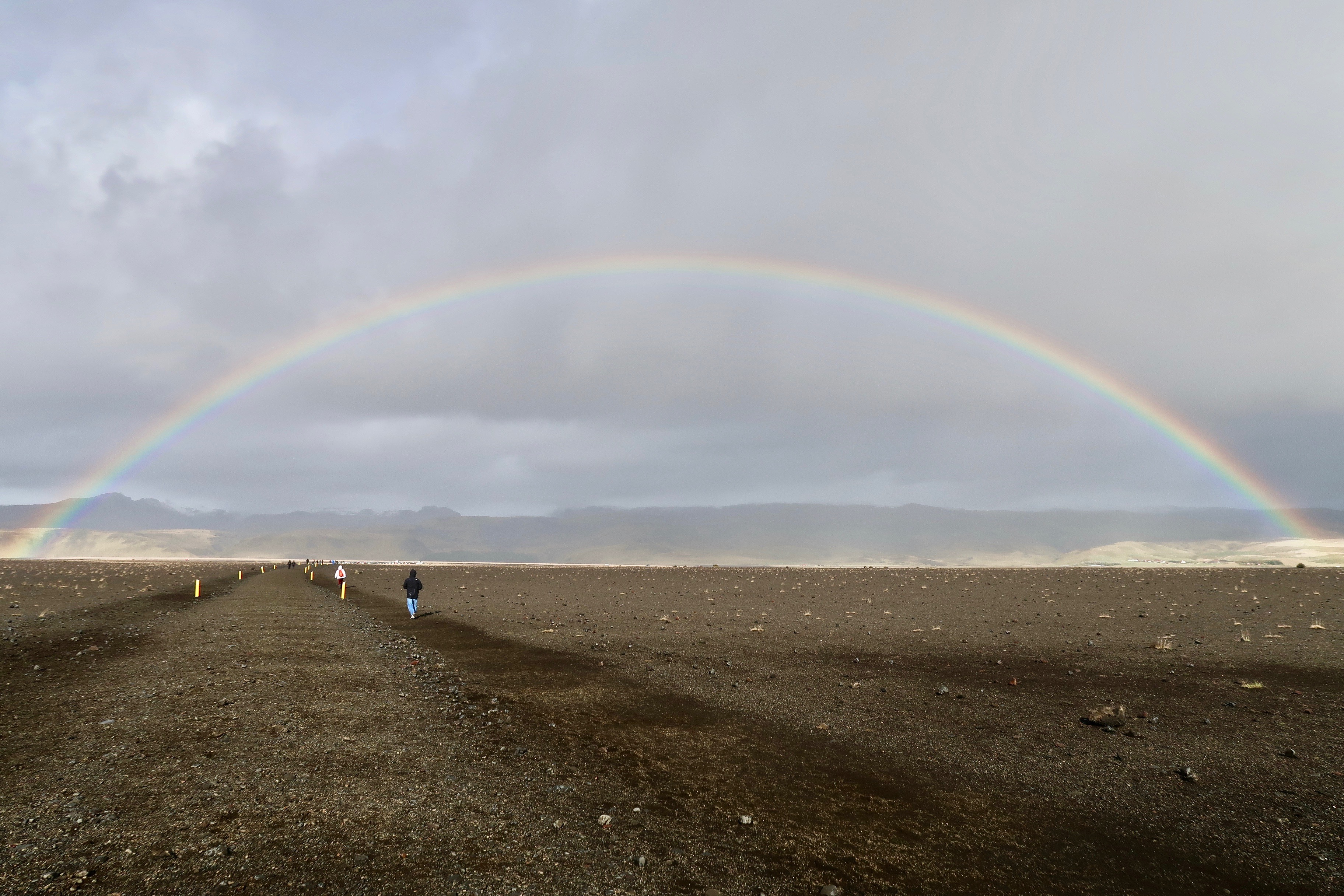 Plane wreck hike and rainbow