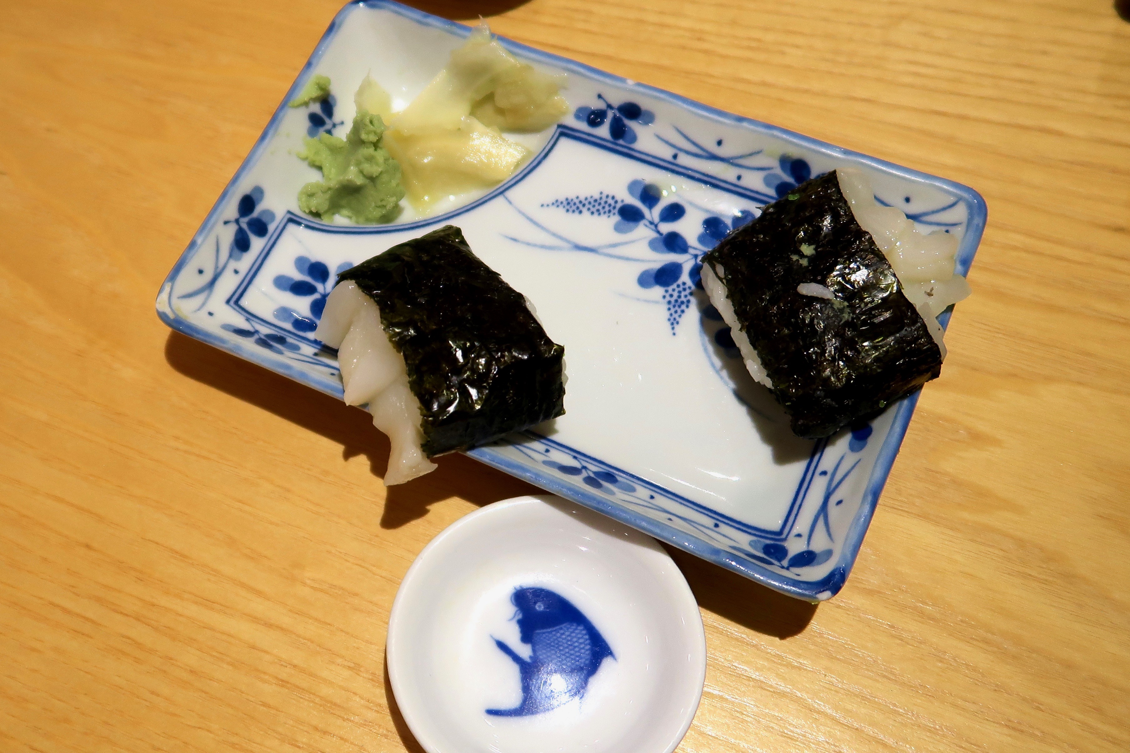 Sapporo Ichiban squid sushi