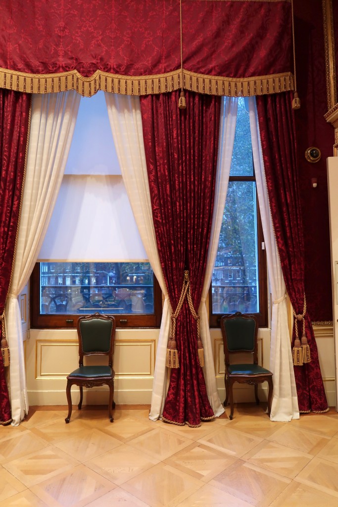 The Wallace Collection red curtains