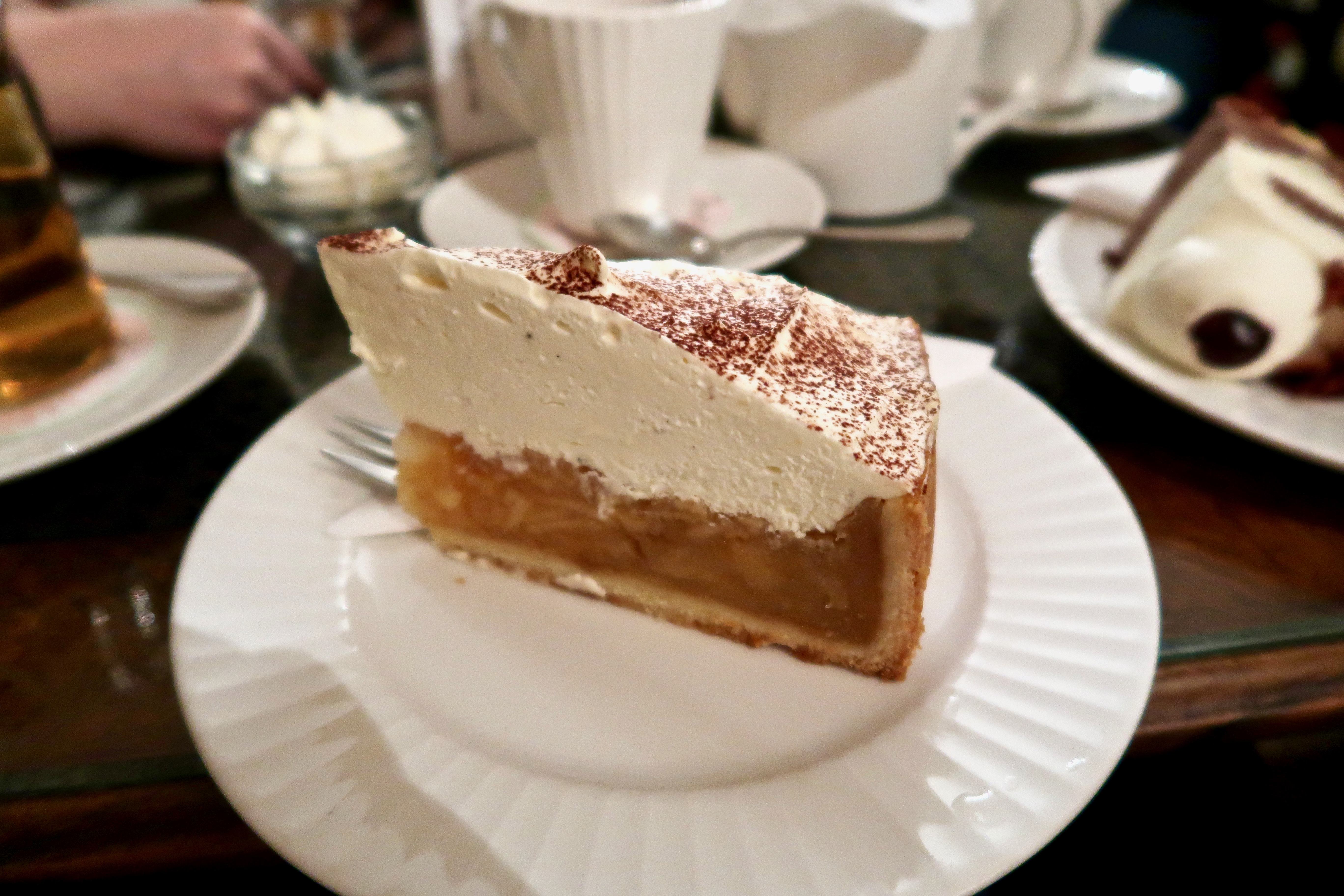 Café König Baden-Baden apple and cream cake