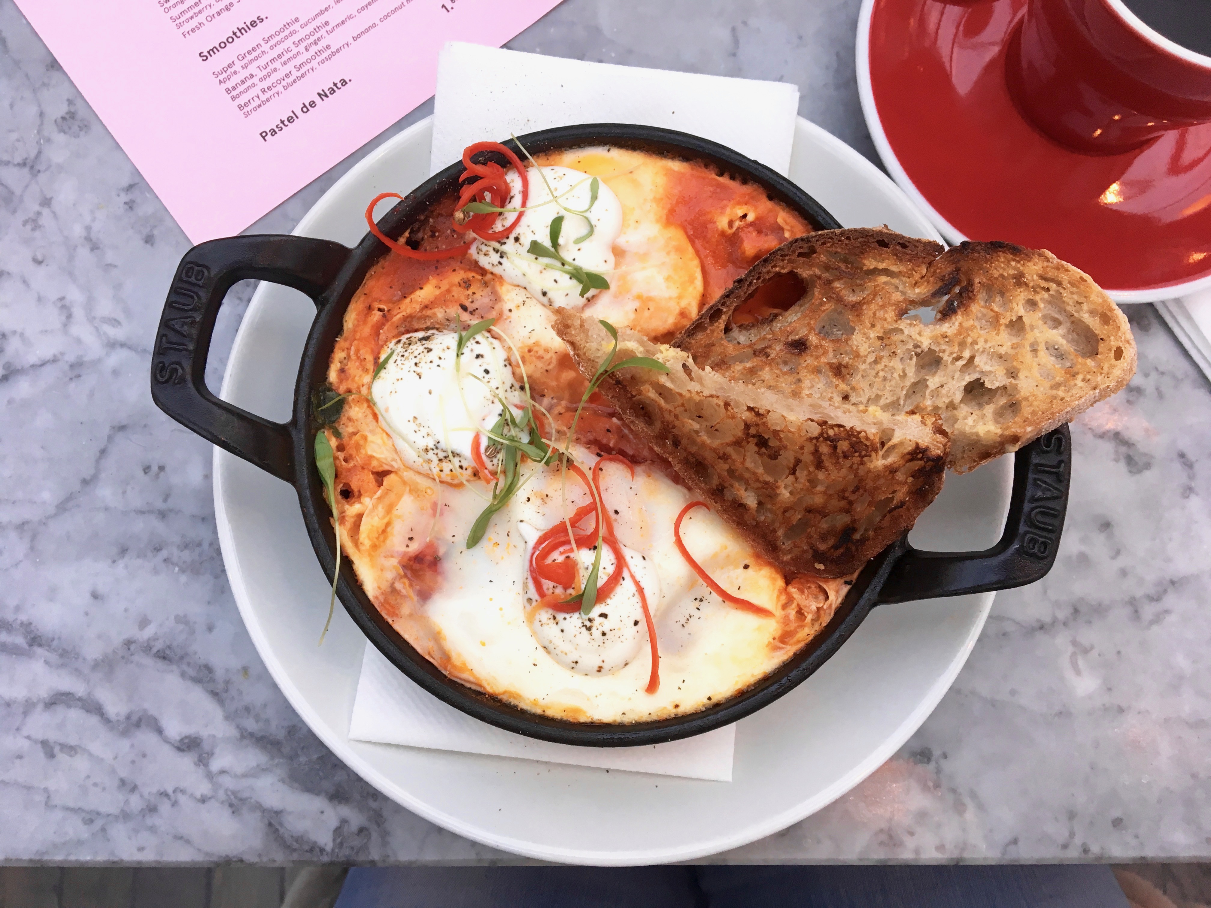 Greenwich Grind one-pan eggs