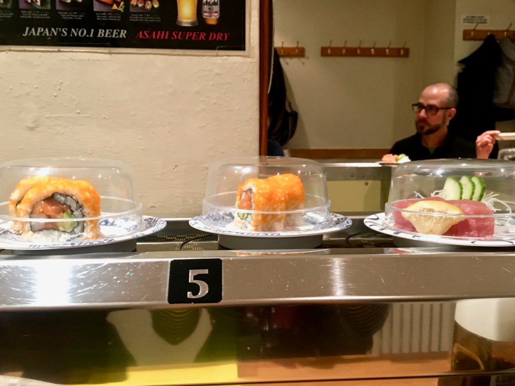 Kulu Kulu Sushi London conveyer belt