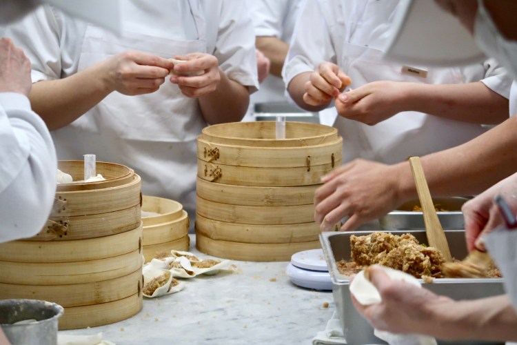 Din Tai Fung London kitchen